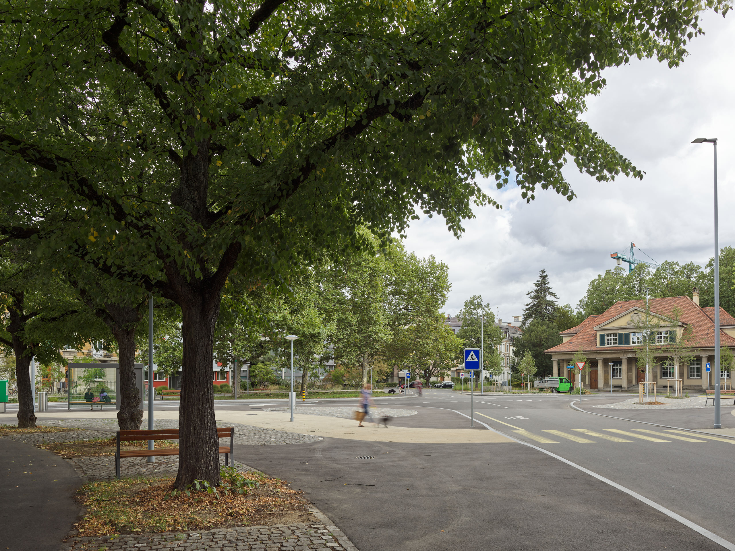 Tiefbauamt Basel · Platzgestaltung Wielandplatz · Aufnahmen 08.2023